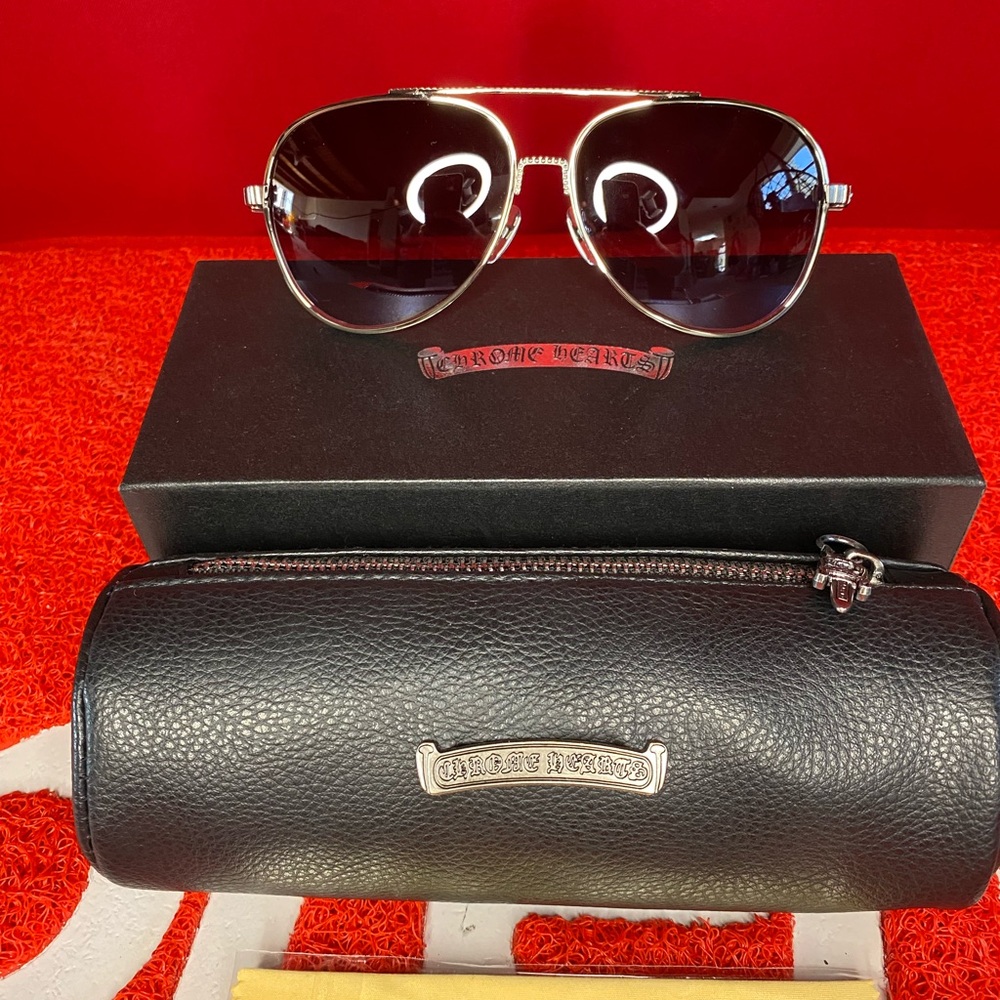 Chrome Hearts “Full Metal Chicken” Aviator Sunglasses